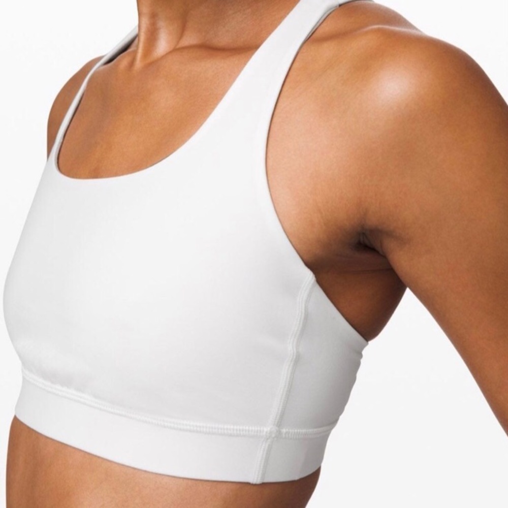 Lululemon White Energy sports bra sz 8